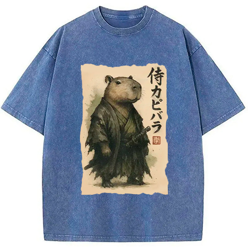 bbb Capybara Samurai Washed T-Shirt