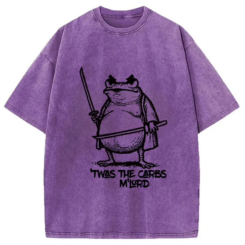 bbb Fat Samurai Frog Washed T-Shirt