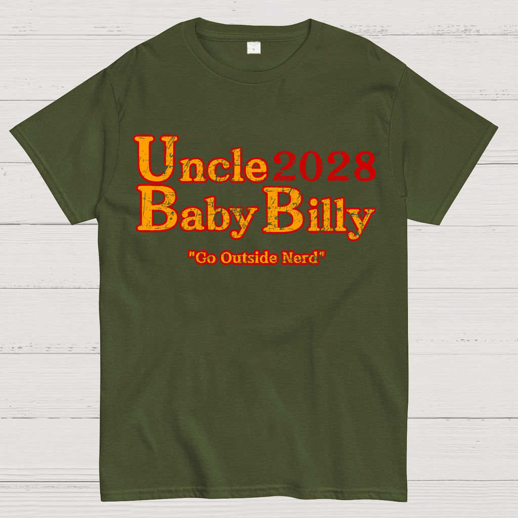 Uncle Baby Billy 28 - Go Outside Nerd  T-Shirt