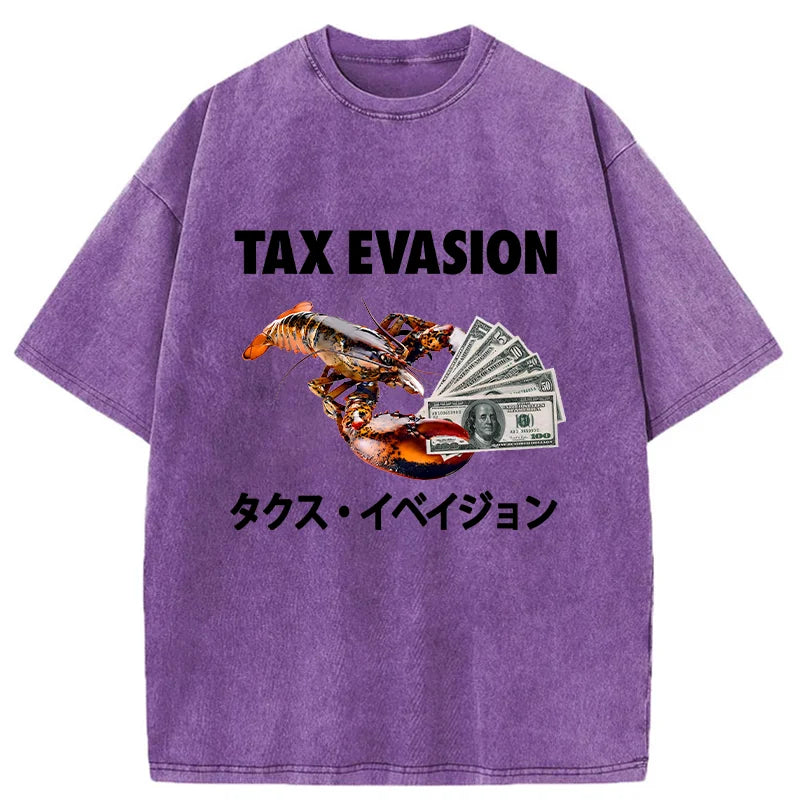 bbb Tux Evasion Funny Washed T-Shirt