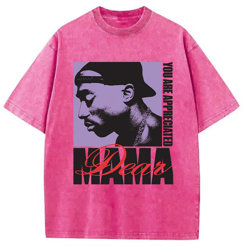 bbb Tupac Dear Mama Appreciated Washed T-Shirt