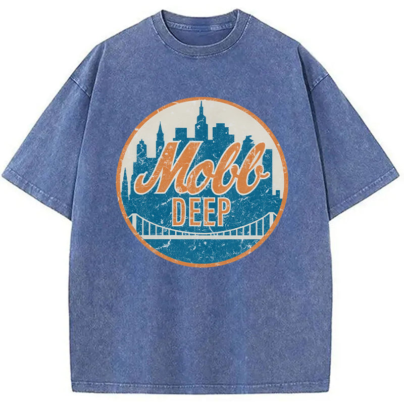 bbb Mobb Deep Queens New York Vintage Washed T-Shirt