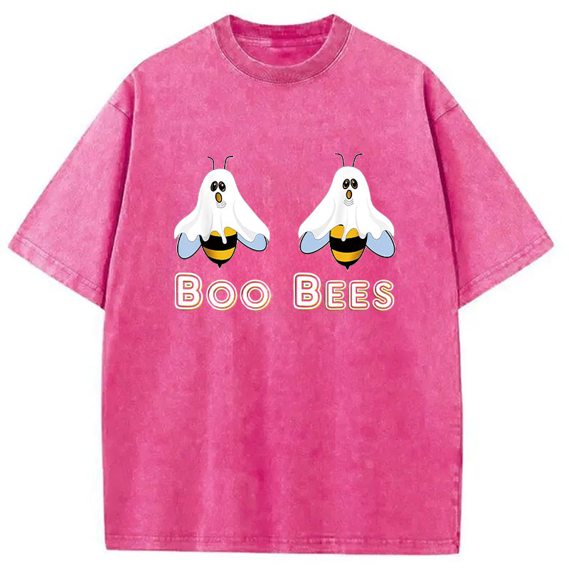 bbb Cute Funny Boobees Halloween Washed T-Shirt