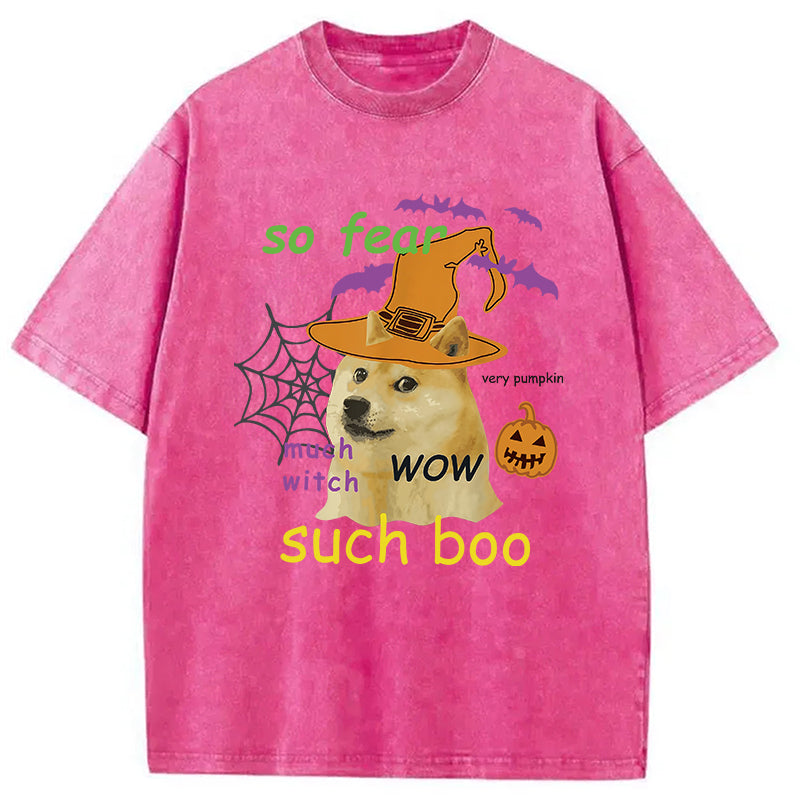 bbb Halloween Doge Washed T-Shirt