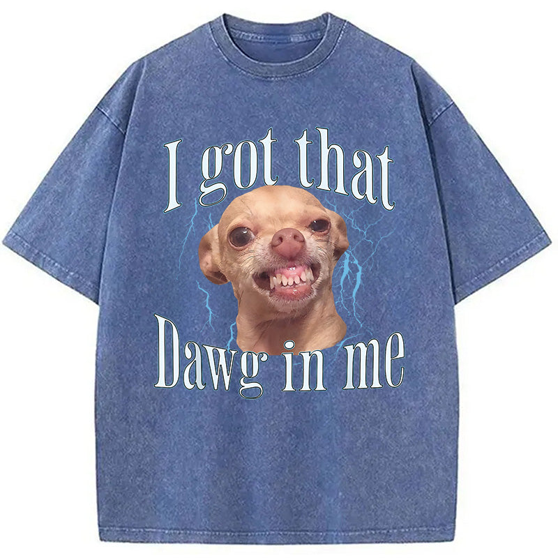 bbb Chihuahua Funny Meme Washed T-Shirt