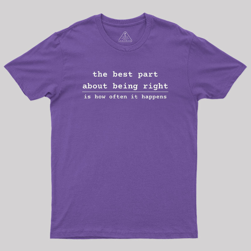 Being Right  T-Shirt