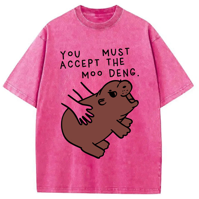 bbb Give You Moo Deng Washed T-Shirt