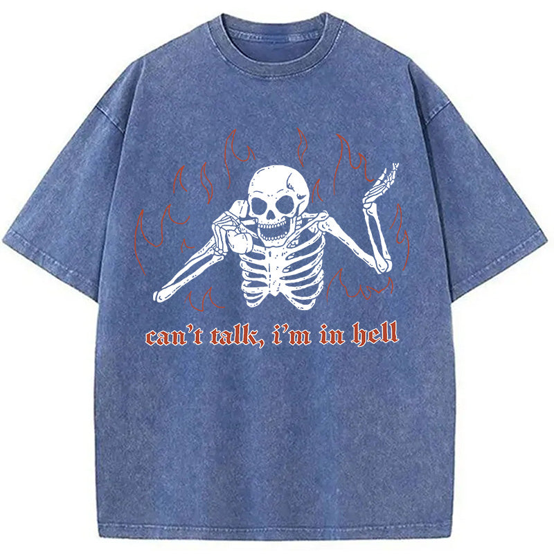 bbb Can't Talk In Hell Washed T-Shirt