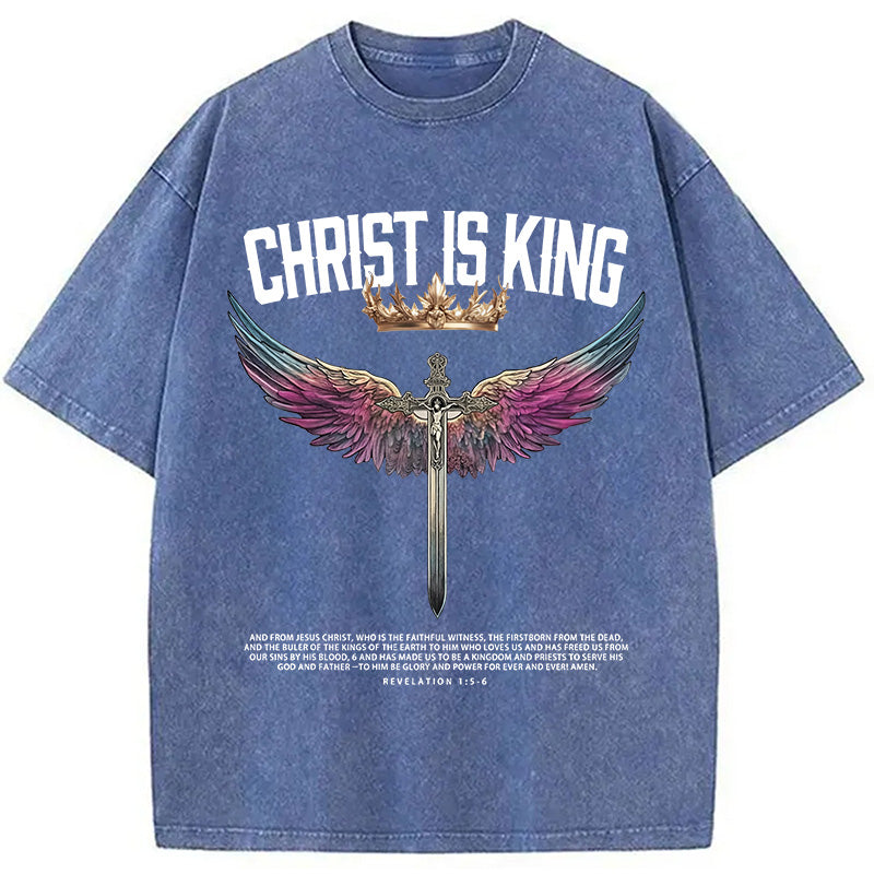 bbb Christ Is King Christian Washed T-Shirt