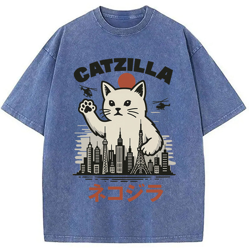 bbb Feline Fury Over Tokyo Washed T-Shirt