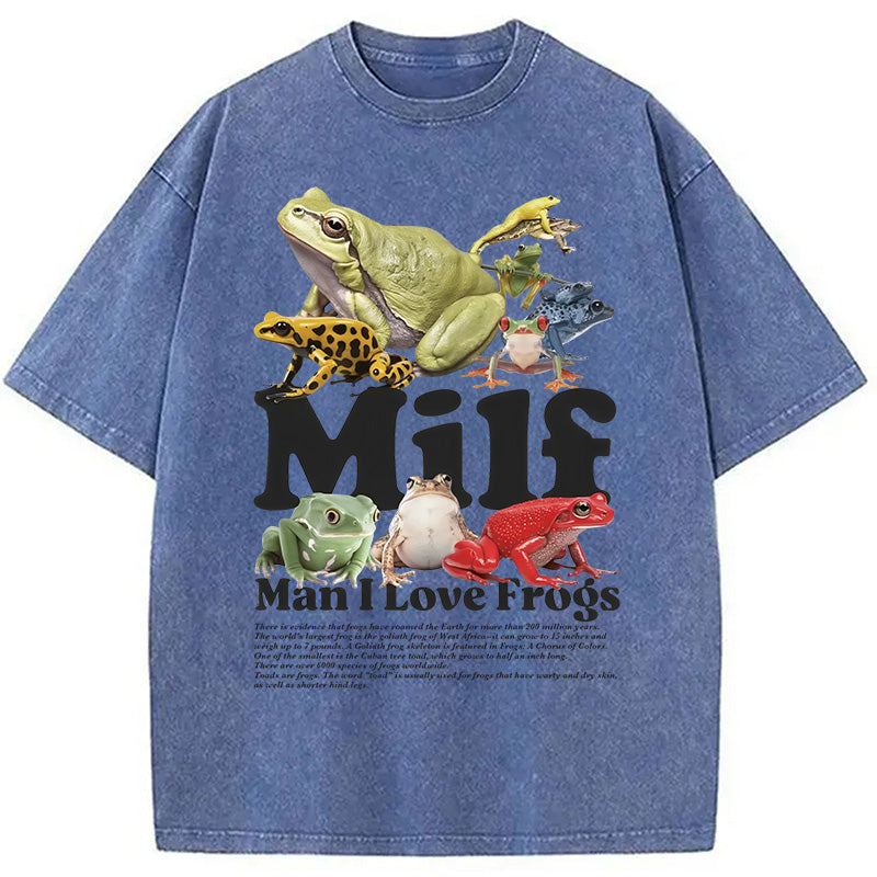 bbb Man I Love Frogs Washed T-Shirt