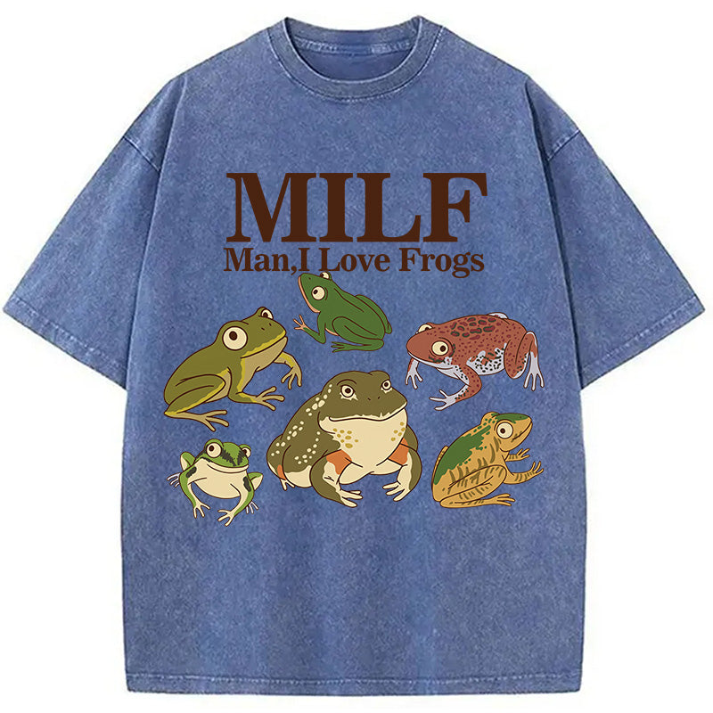 bbb I Love Frogs Washed T-Shirt