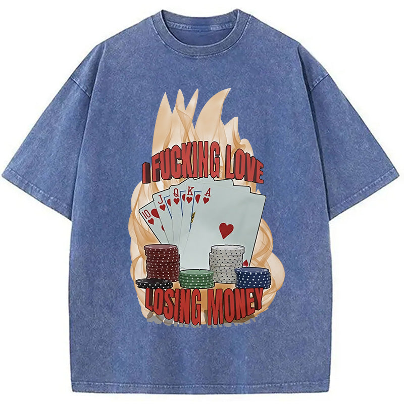 bbb I Love Losing Money Washed T-Shirt