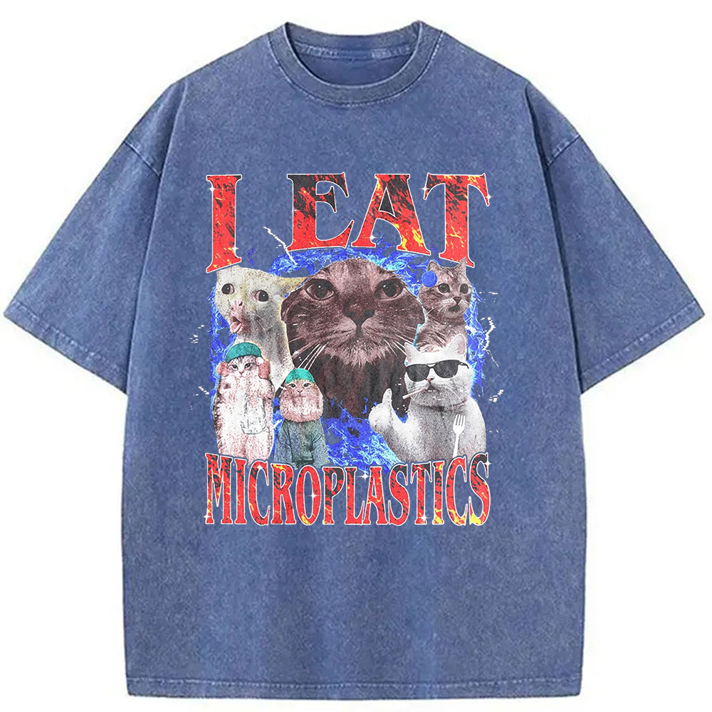 bbb I Eat Microplastics Washed T-Shirt