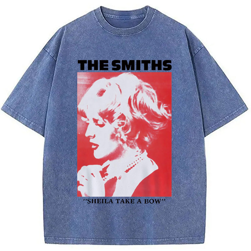 bbb The Smiths Sheila Take A Bow Meme Washed T-Shirt
