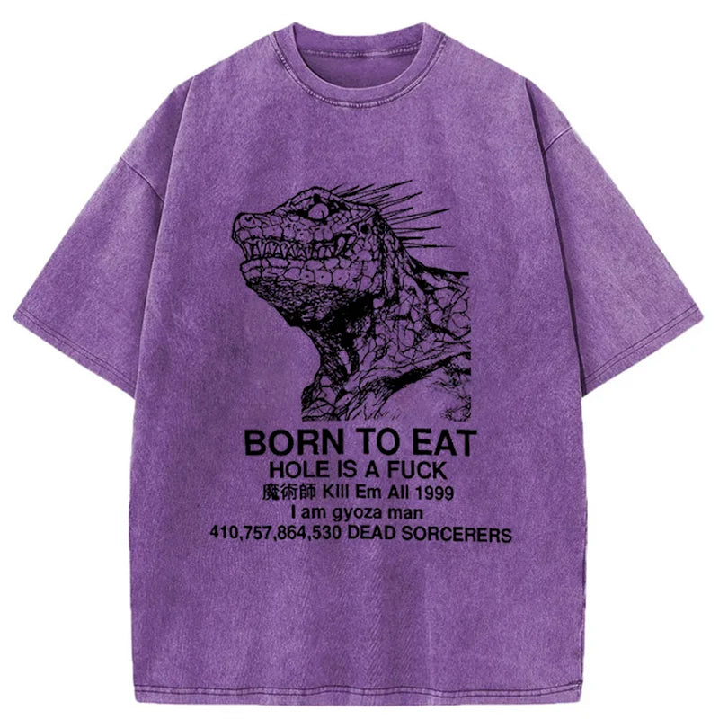 bbb Born To Eat Washed T-Shirt