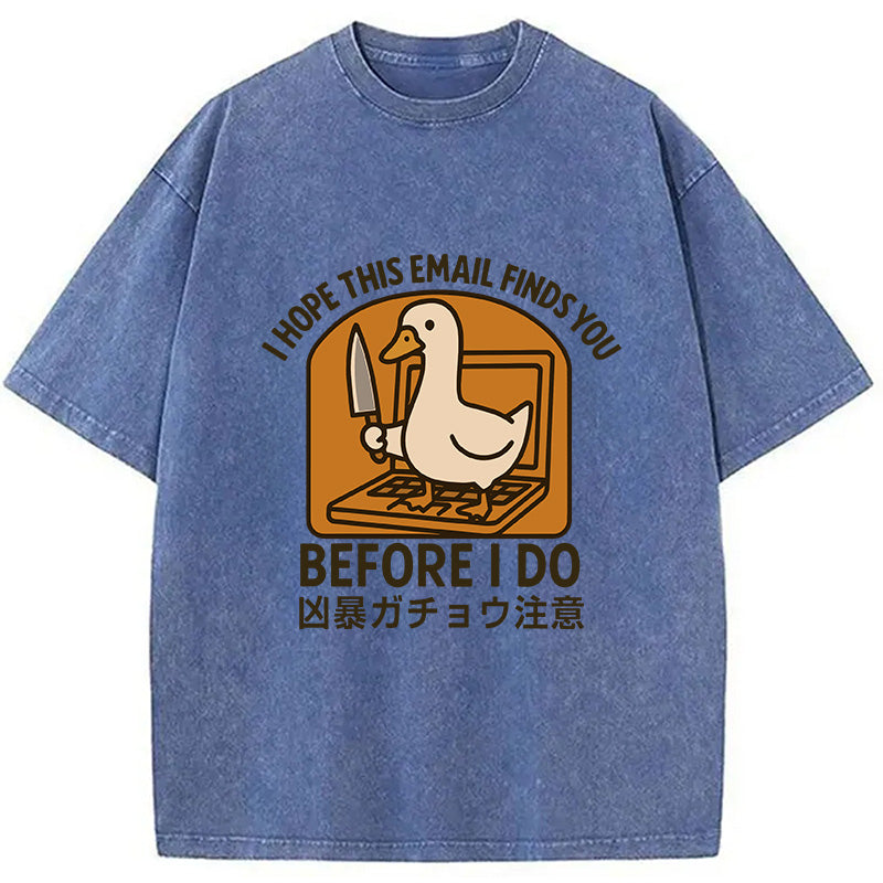 bbb Goose With A Knife Washed T-Shirt
