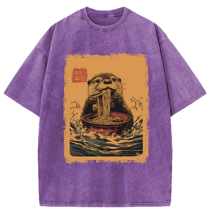 bbb Ramen Lover Otter Washed T-Shirt