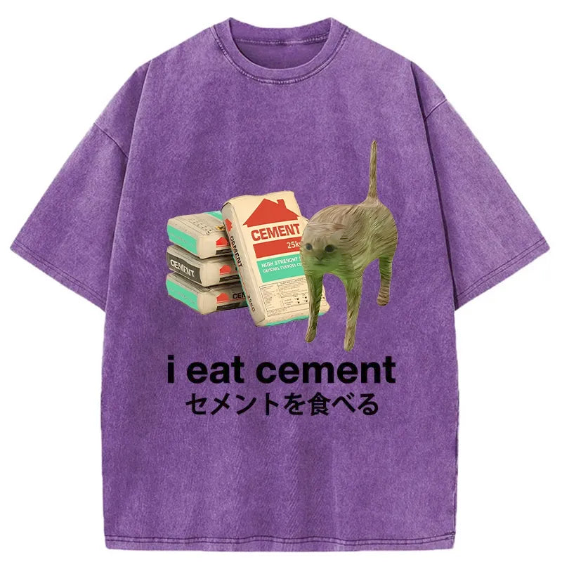 bbb I Eat Cement Washed T-Shirt