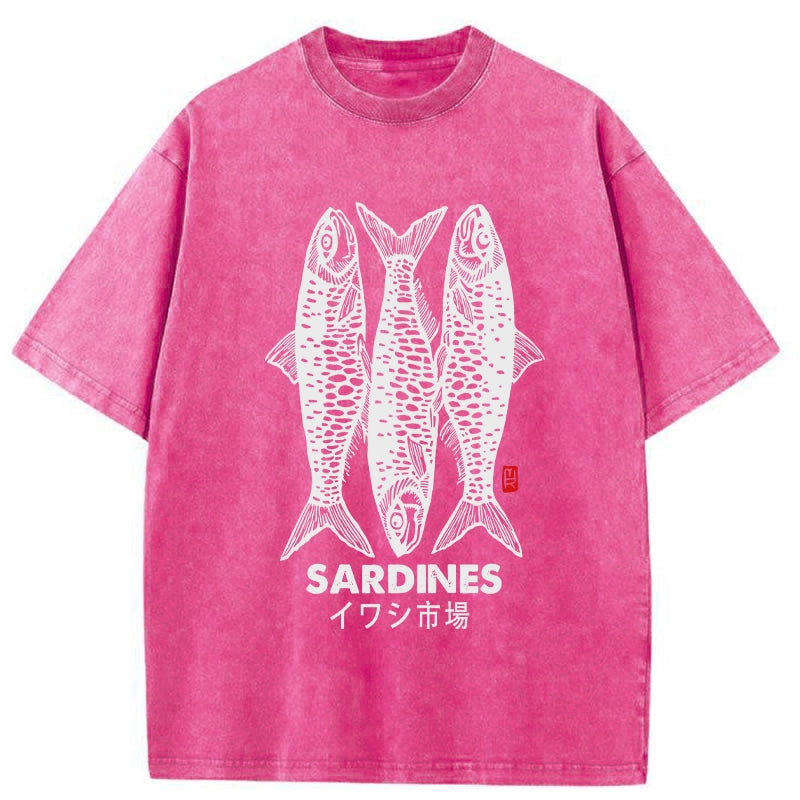 bbb Sardines Market Washed T-Shirt
