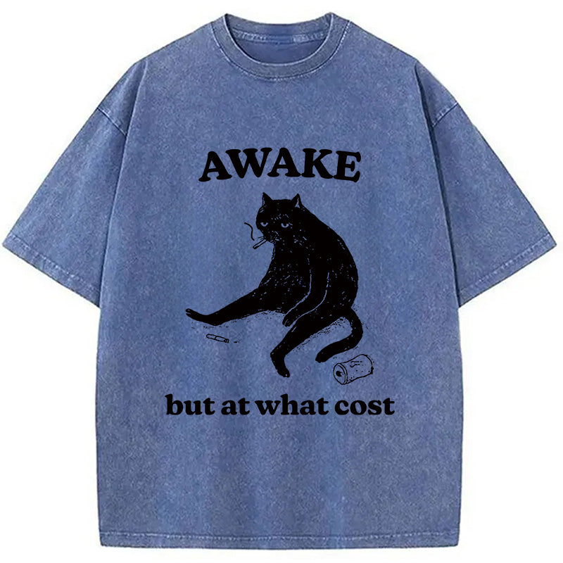 bbb Decadent Smoking Cat Washed T-Shirt