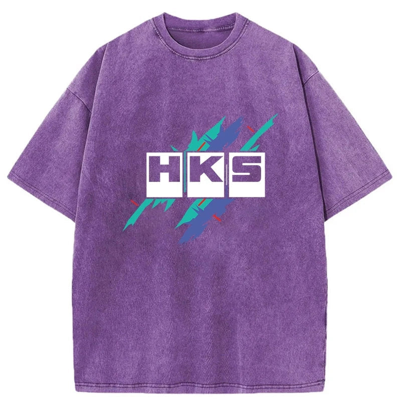 bbb HKS Drifting Drag JDM Washed T-Shirt