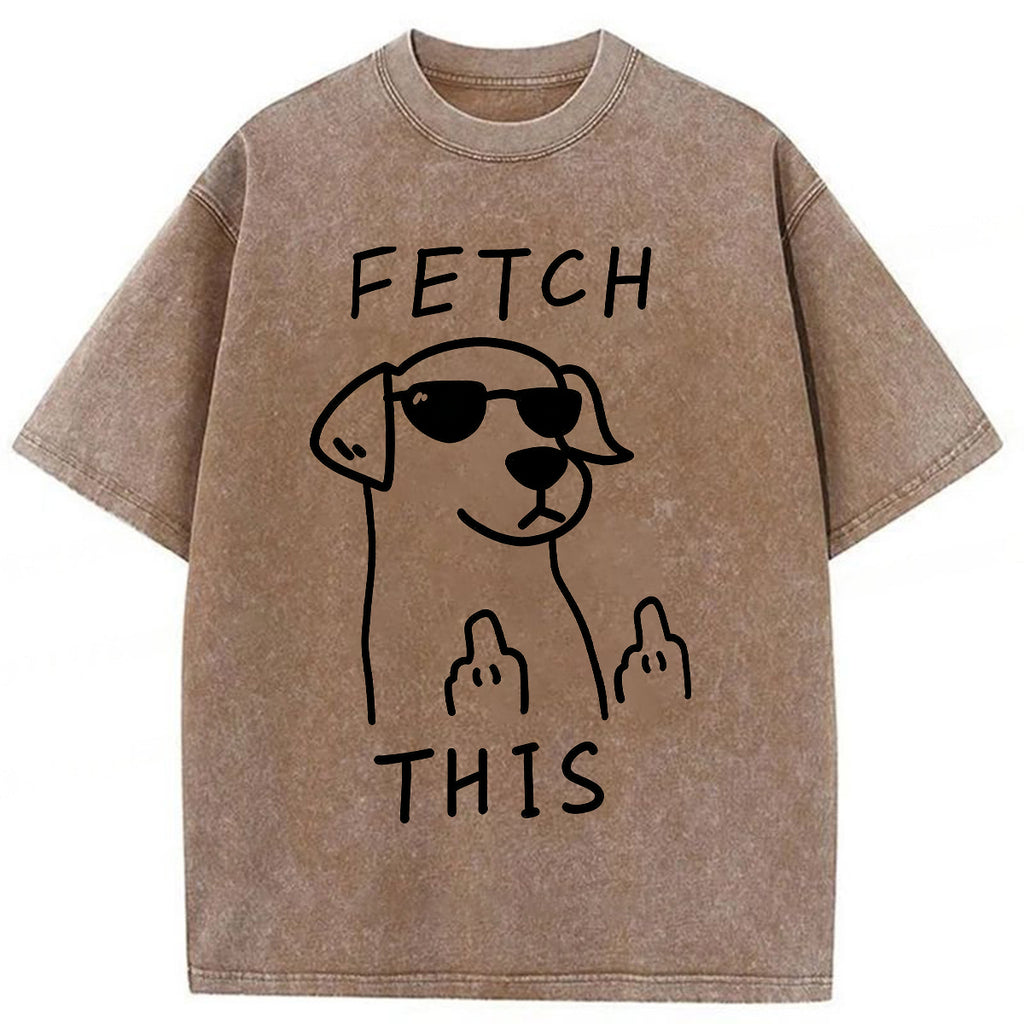bbb Fetch This Dog Washed T-shirt