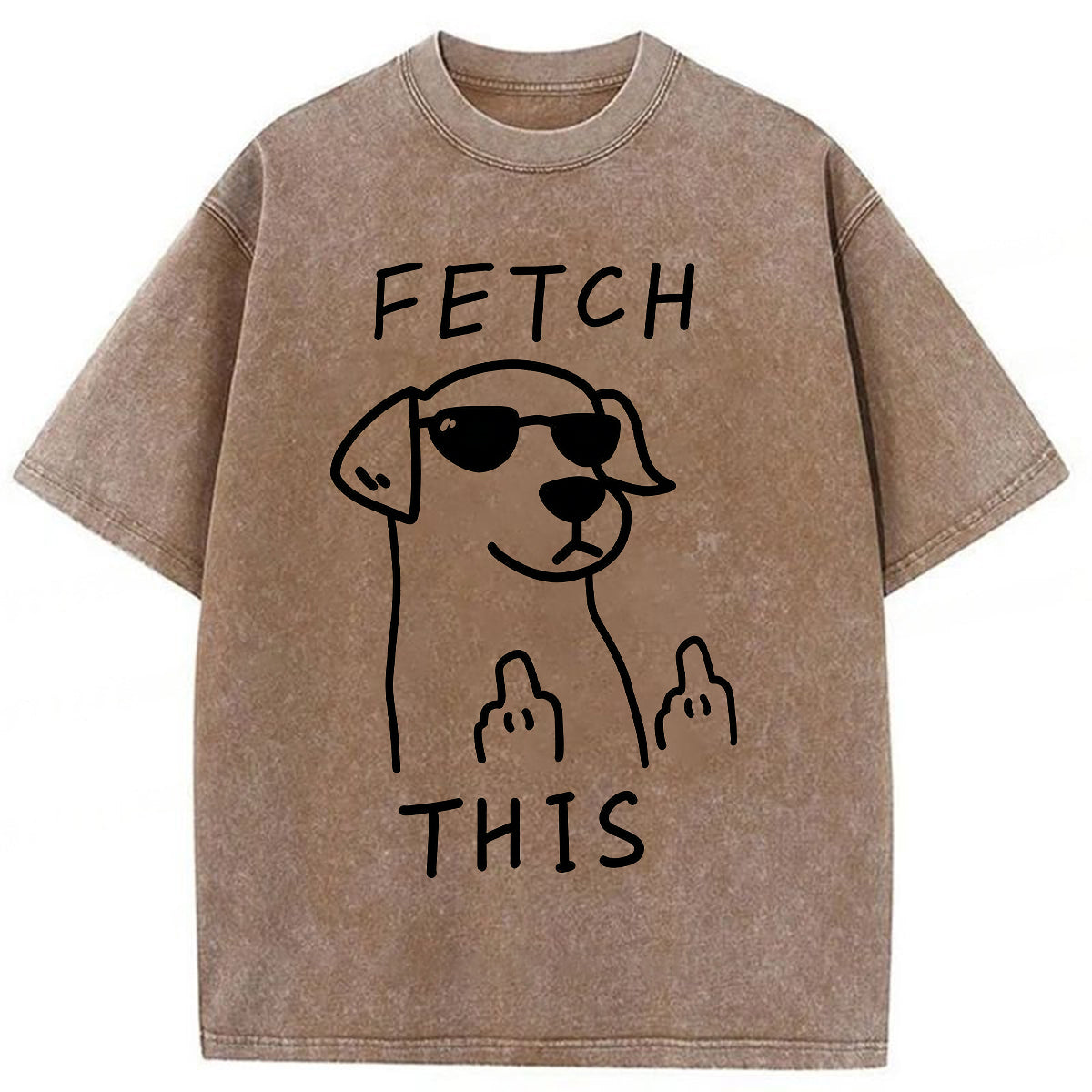 bbb Fetch This Dog Washed T-shirt