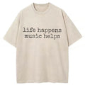 bbb Life Happens Washed T-shirt