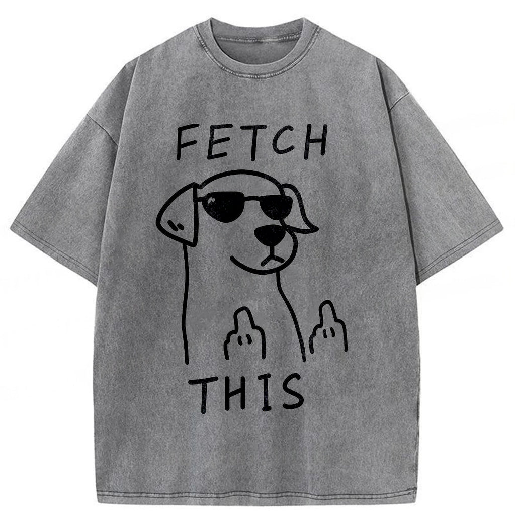 bbb Fetch This Dog Washed T-shirt