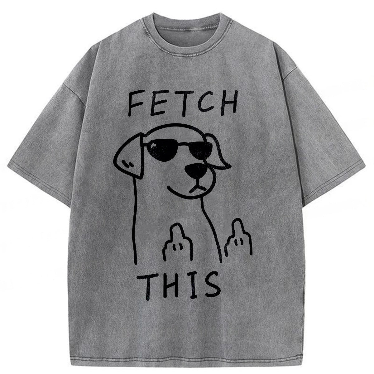 bbb Fetch This Dog Washed T-shirt