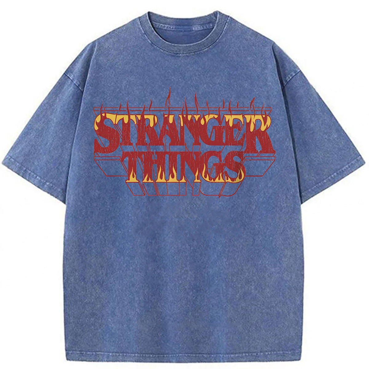 bbb Stranger Things Fire Washed T-shirt