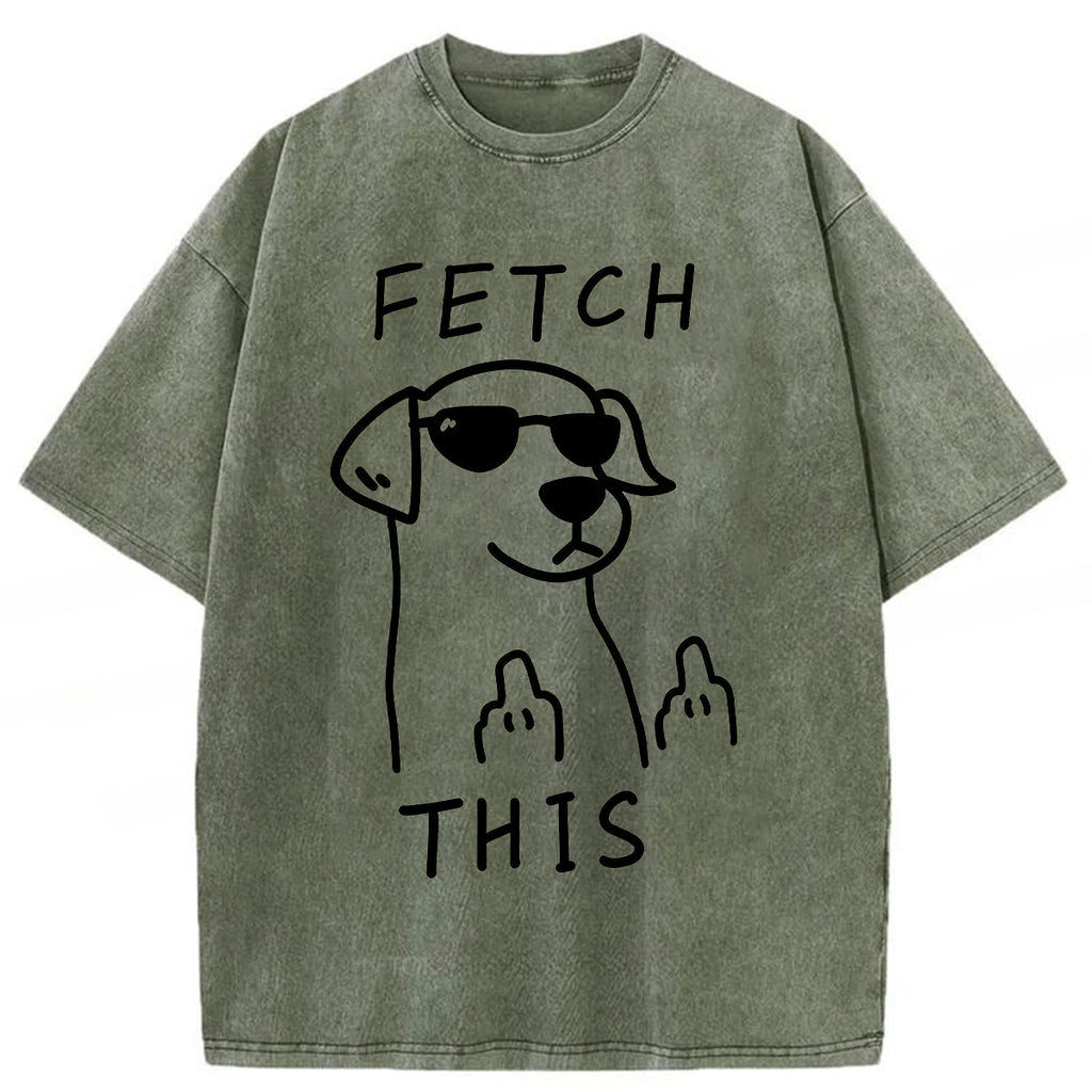 bbb Fetch This Dog Washed T-shirt