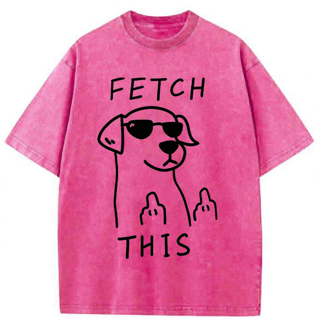 bbb Fetch This Dog Washed T-shirt