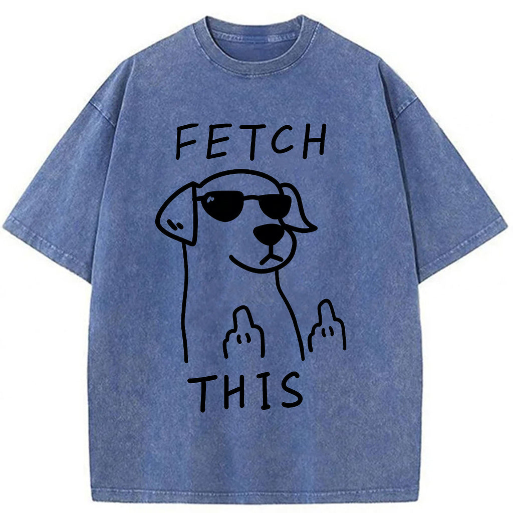 bbb Fetch This Dog Washed T-shirt