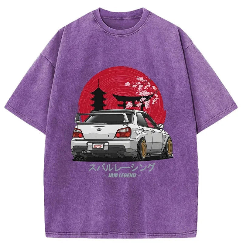 bbb Subaru Racing Car Japanese Washed T-Shirt