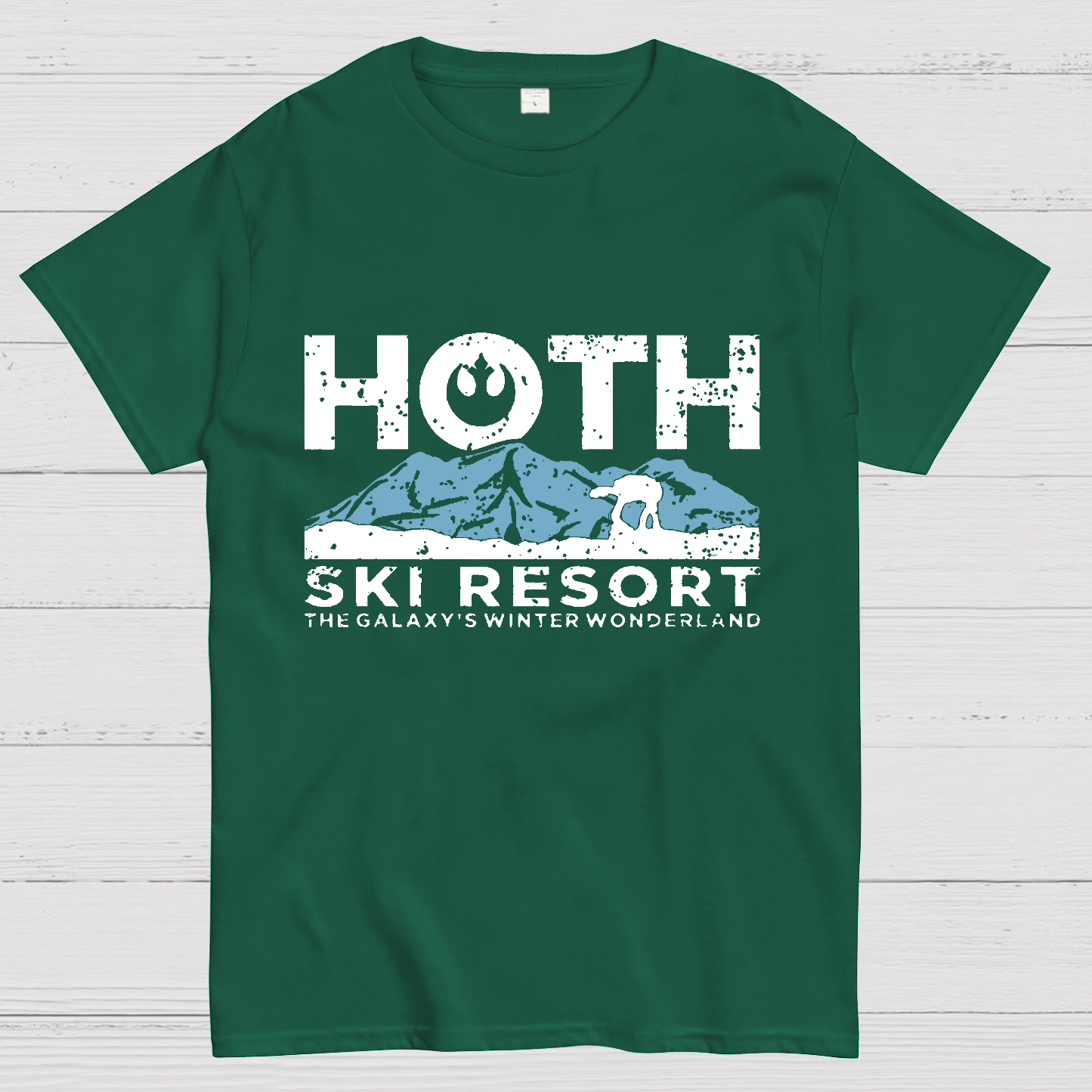 Hoth Ski Resort Casual Space Wars y T-Shirt