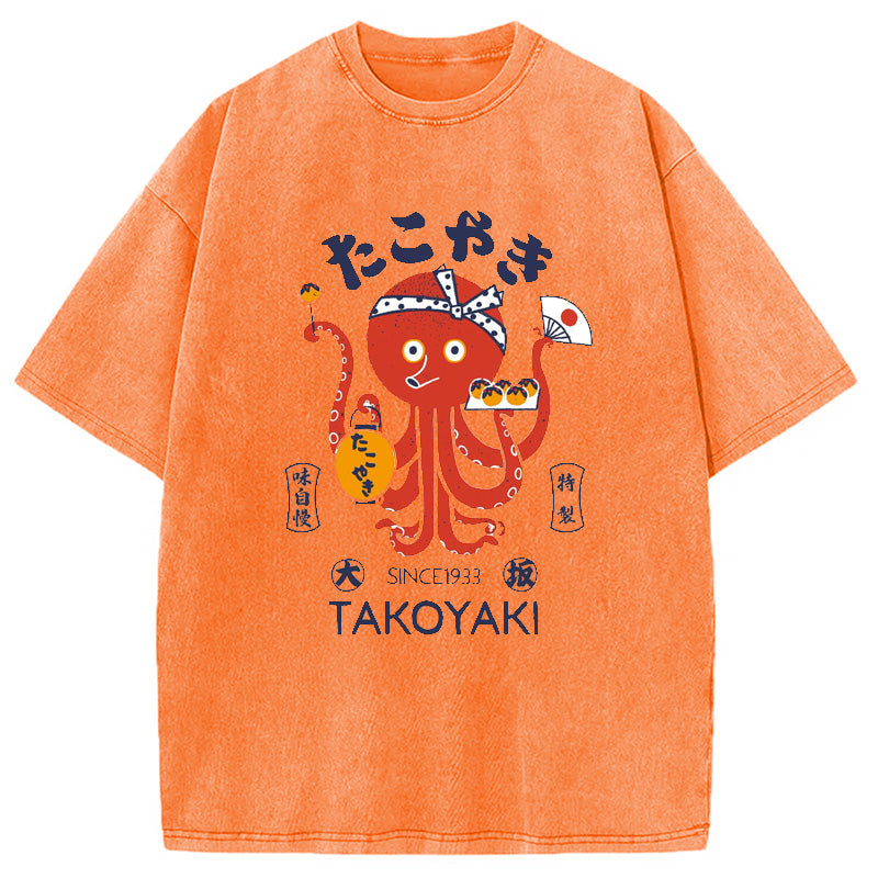 bbb Tokoyaki Octopus Japanese Washed T-Shirt