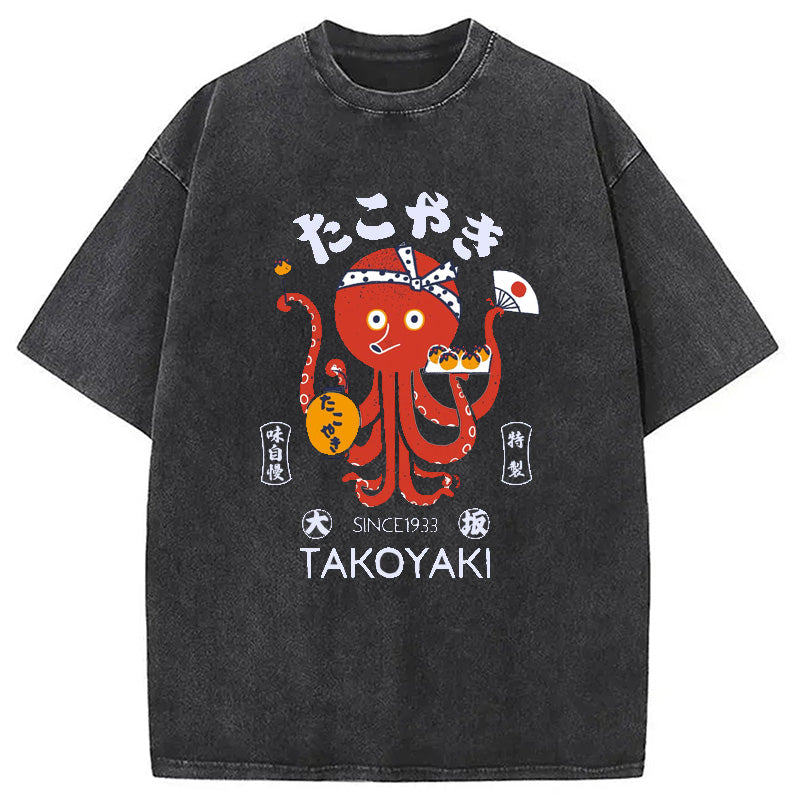 bbb Tokoyaki Octopus Japanese Washed T-Shirt