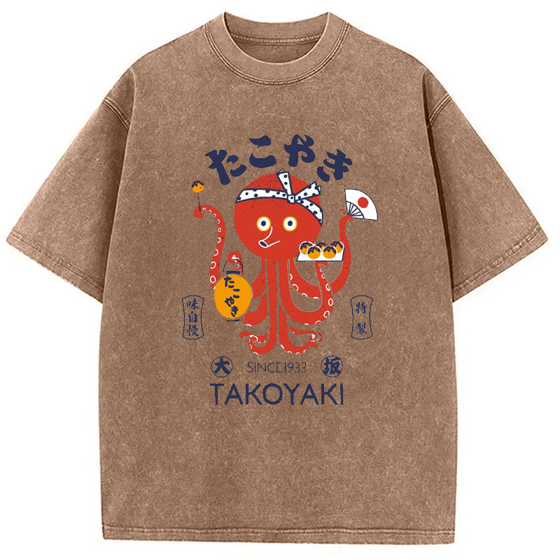 bbb Tokoyaki Octopus Japanese Washed T-Shirt
