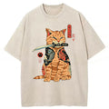 bbb Samurai Cat Washed T-shirt