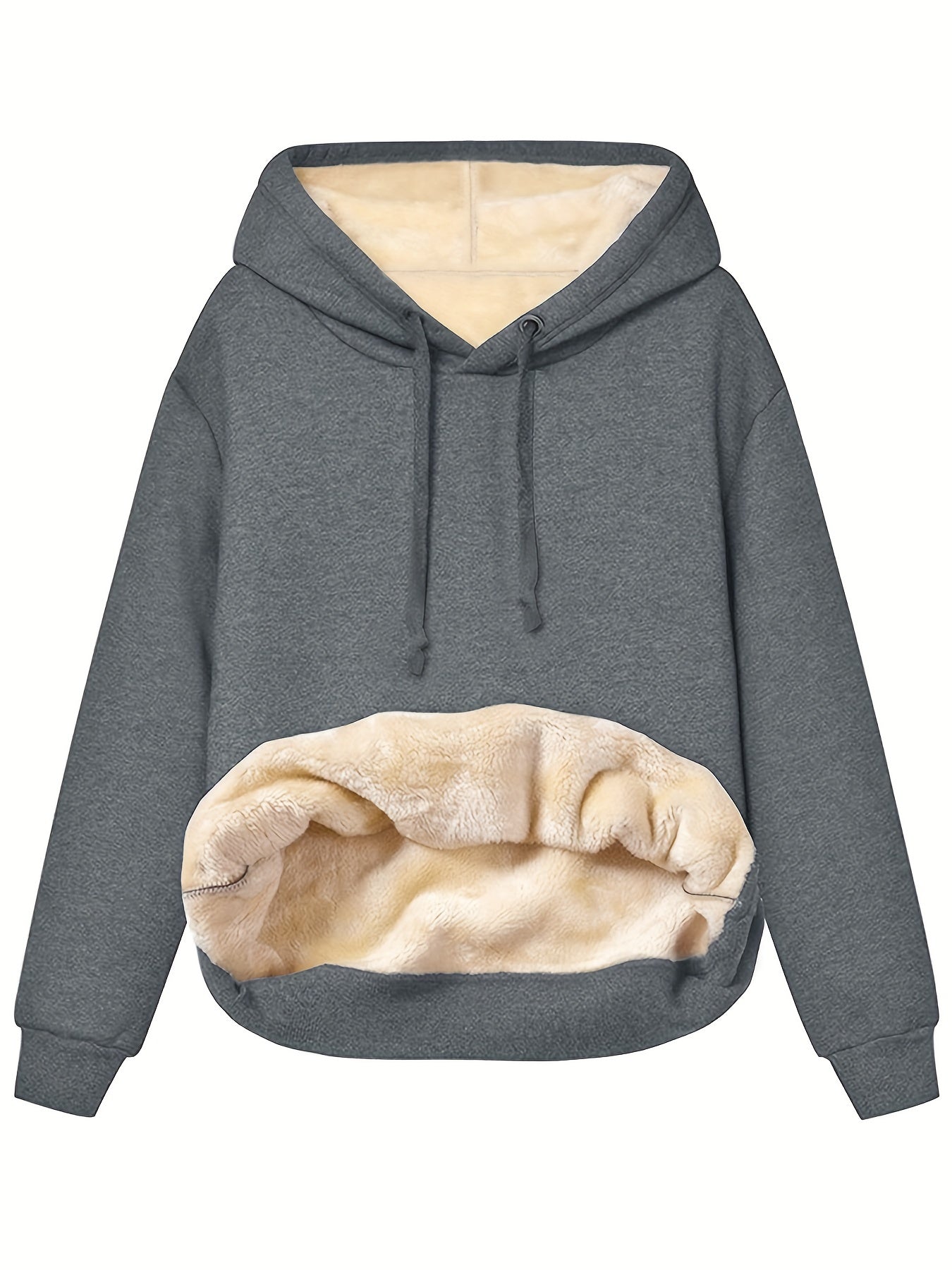 Insulating Women’s Hoodie - Relaxed Pullover, Fleece