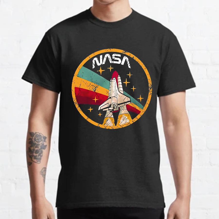 NASA Retro Flight Logo y T-Shirt