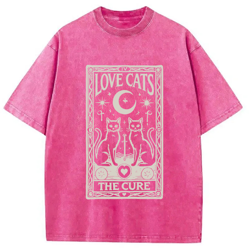 bbb The Cure - Love Cats Washed T-Shirt