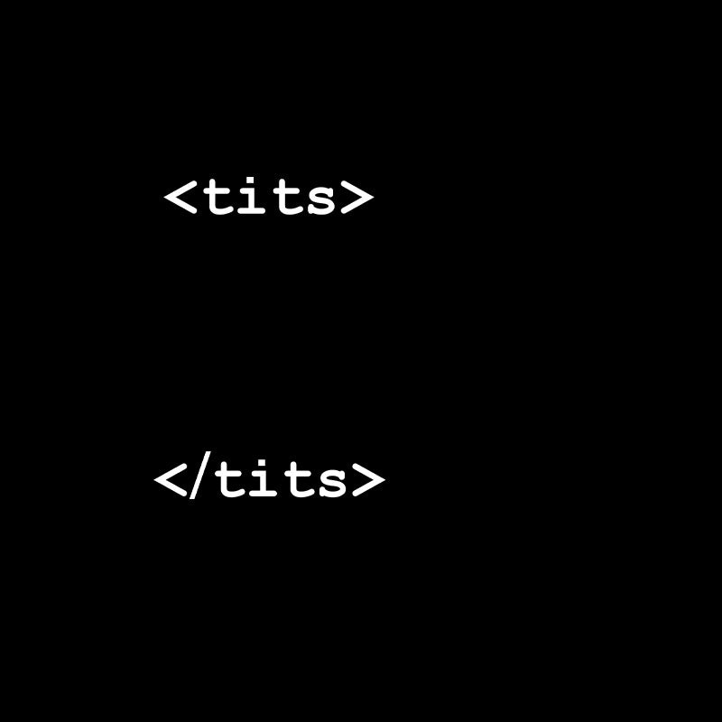 HTML Boobs Tag  T-Shirt
