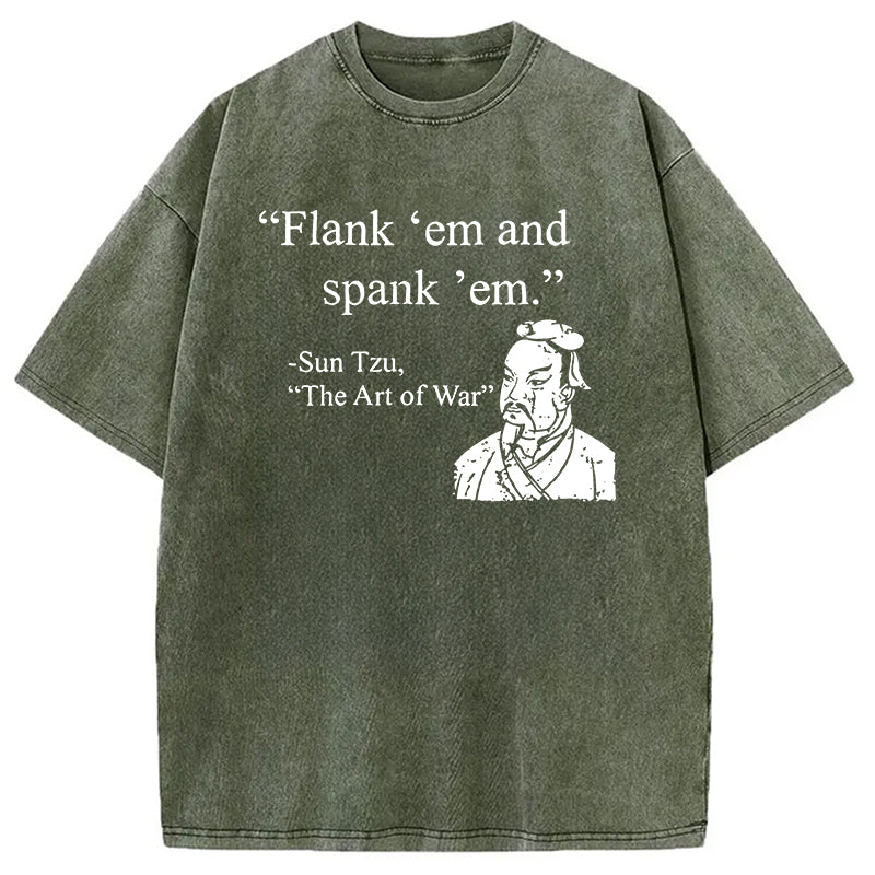 bbb The Art Of War Funny Washed T-Shirt