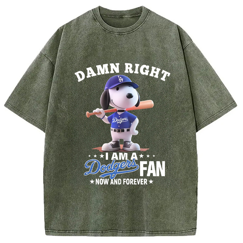 bbb Dodgers Baseball Vintage Washed T-Shirt