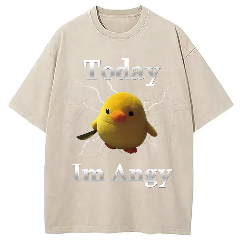 bbb Today I'm Angry Washed T-Shirt