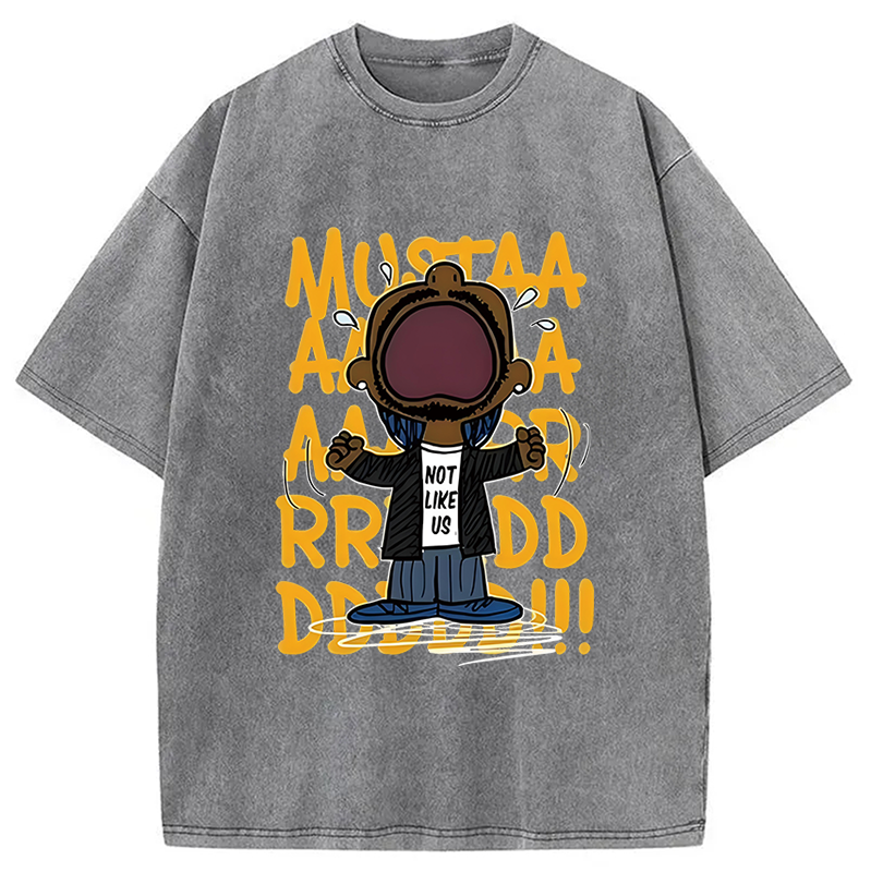 bbb Kendrick Mustard Lamar Rapper Washed T-Shirt