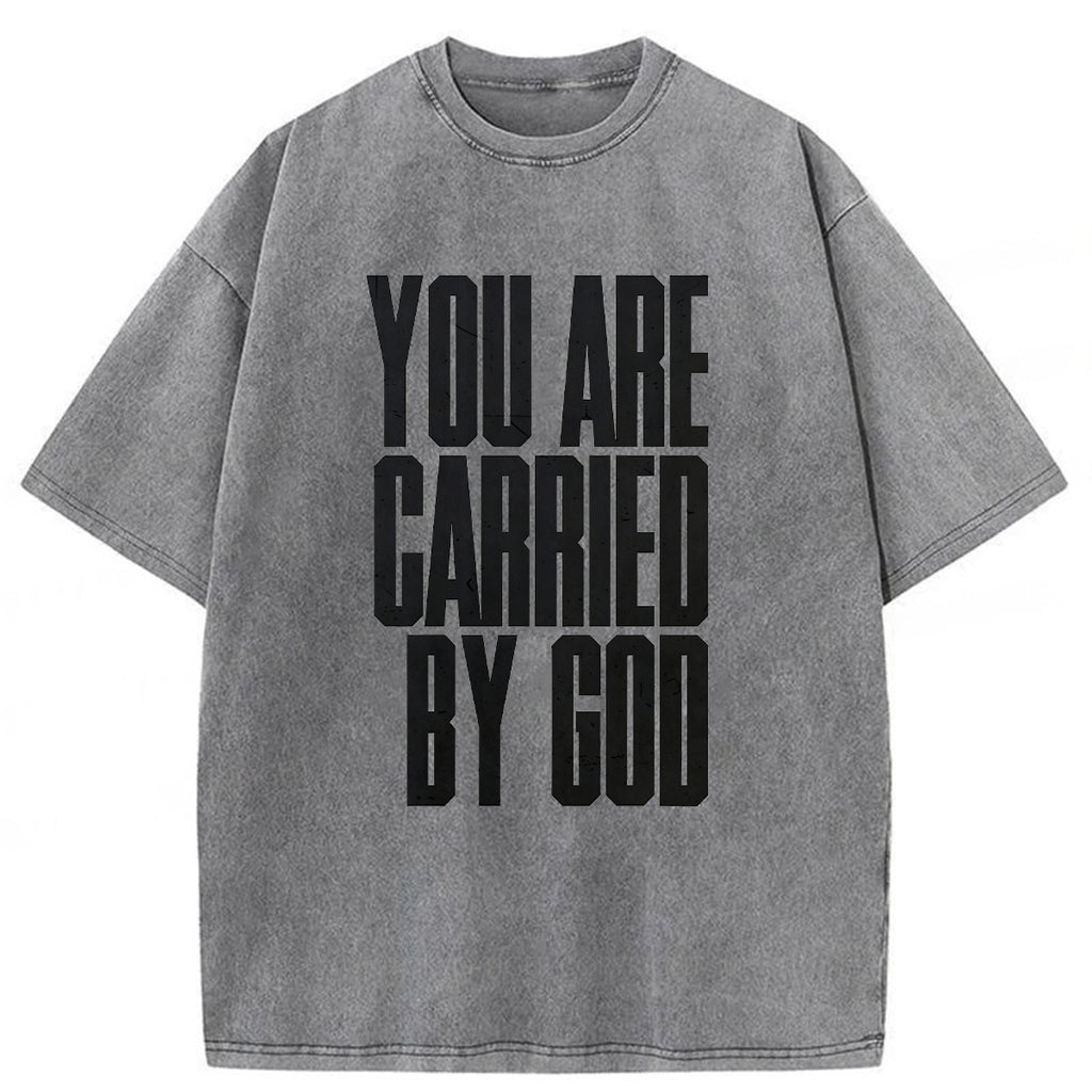 bbb YOU ARE CARRIED BY GOD Washed T-shirt
